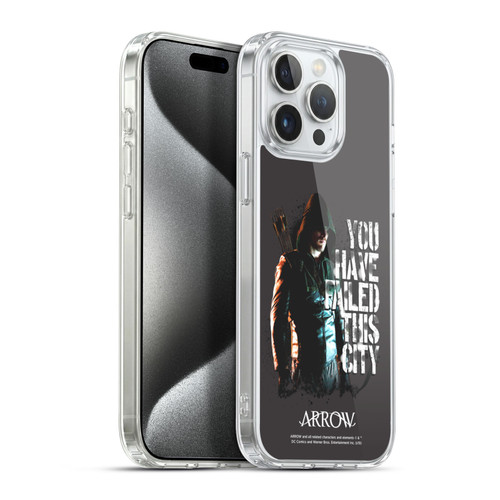 Arrow TV Series Graphics You Have Failed This City Soft Gel Case for Apple iPhone 15 Pro Max & MagSafe