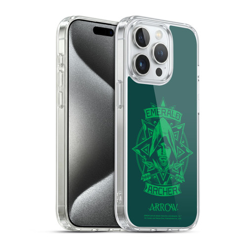 Arrow TV Series Graphics Archer Illustration Soft Gel Case for Apple iPhone 15 Pro & MagSafe