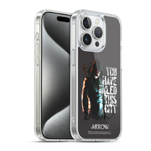 Arrow TV Series Graphics You Have Failed This City Soft Gel Case for Apple iPhone 15 Pro & MagSafe