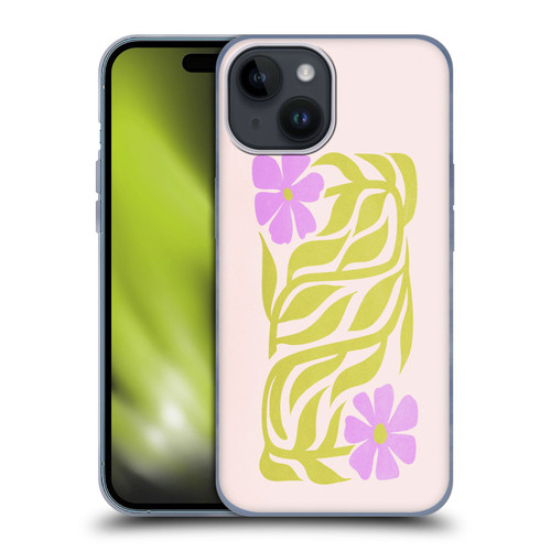 Ayeyokp Plants And Flowers Flower Market Les Fleurs Color Soft Gel Case for Apple iPhone 15