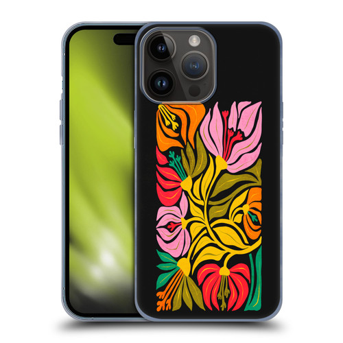 Ayeyokp Plants And Flowers Flor De Mar Flower Market Soft Gel Case for Apple iPhone 15 Pro Max