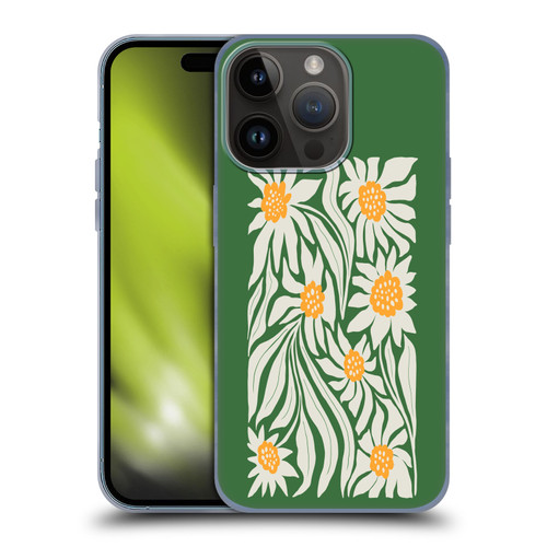 Ayeyokp Plants And Flowers Sunflowers Green Soft Gel Case for Apple iPhone 15 Pro
