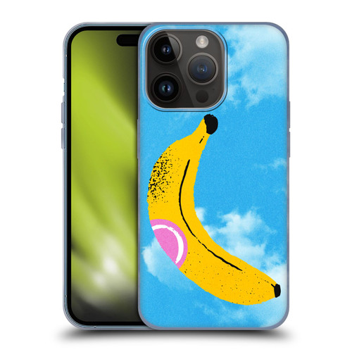 Ayeyokp Pop Banana Pop Art Sky Soft Gel Case for Apple iPhone 15 Pro