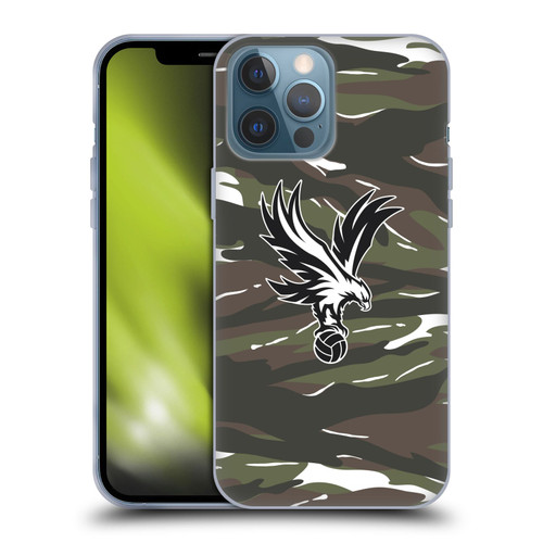 Crystal Palace FC Crest Woodland Camouflage Soft Gel Case for Apple iPhone 13 Pro Max