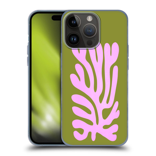 Ayeyokp Plant Pattern Abstract Soft Gel Case for Apple iPhone 15 Pro