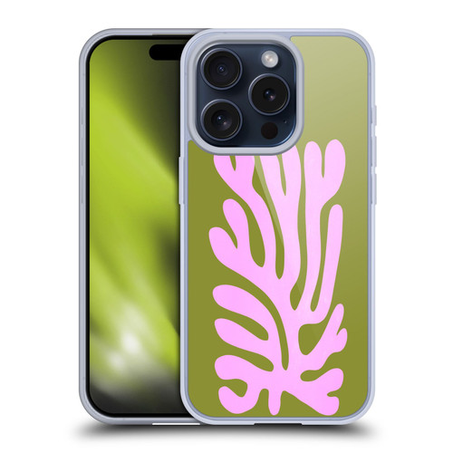 Ayeyokp Plant Pattern Abstract Soft Gel Case for Apple iPhone 15 Pro