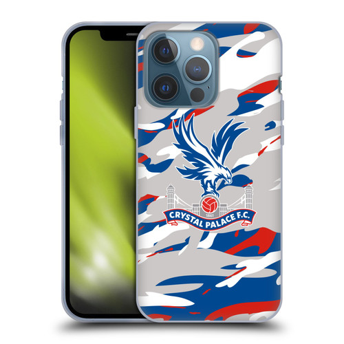 Crystal Palace FC Crest Camouflage Soft Gel Case for Apple iPhone 13 Pro