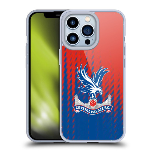 Crystal Palace FC Crest Halftone Soft Gel Case for Apple iPhone 13 Pro & MagSafe