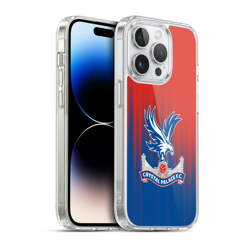 Crystal Palace FC Crest Halftone Soft Gel Case for Apple iPhone 13 Pro & MagSafe