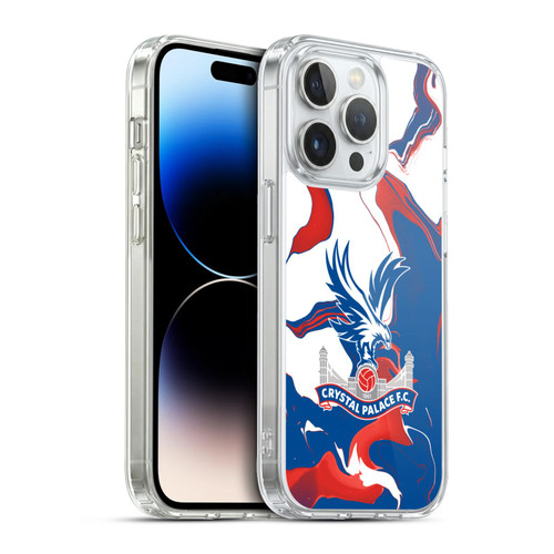 Crystal Palace FC Crest Marble Soft Gel Case for Apple iPhone 13 Pro & MagSafe