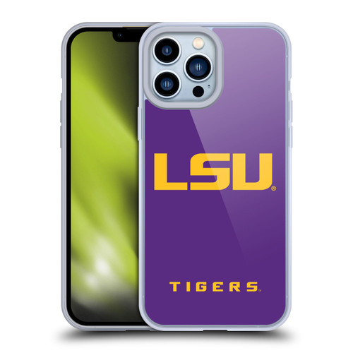 Louisiana State University LSU Louisiana State University Plain Soft Gel Case for Apple iPhone 13 Pro Max