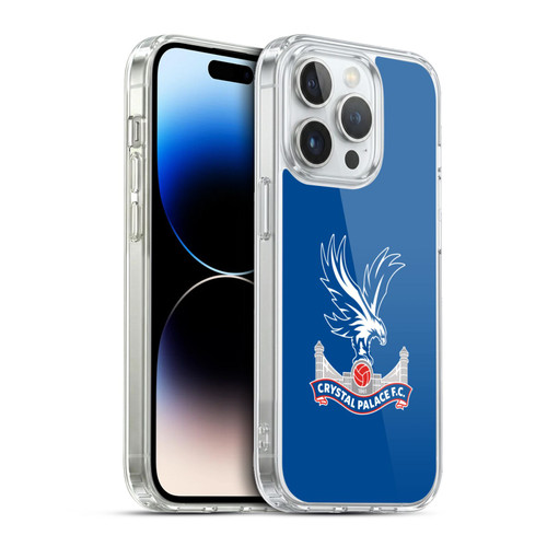 Crystal Palace FC Crest Plain Soft Gel Case for Apple iPhone 13 Pro & MagSafe