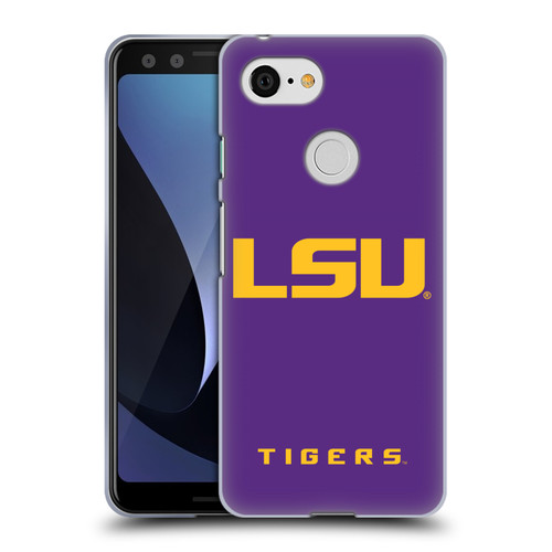 Louisiana State University LSU Louisiana State University Plain Soft Gel Case for Google Pixel 3