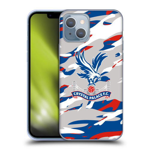 Crystal Palace FC Crest Camouflage Soft Gel Case for Apple iPhone 14