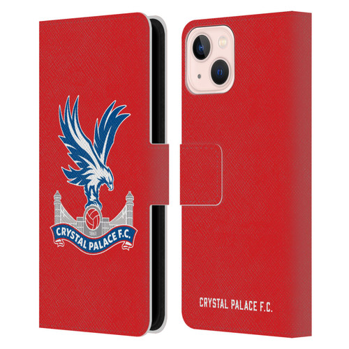 Crystal Palace FC Crest Eagle Leather Book Wallet Case Cover For Apple iPhone 13