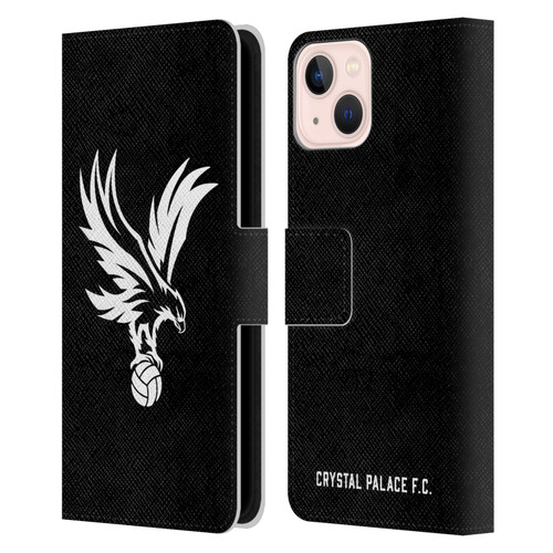 Crystal Palace FC Crest Eagle Grey Leather Book Wallet Case Cover For Apple iPhone 13