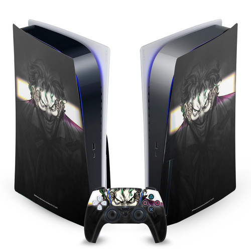 The Joker DC Comics Character Art Arkham Asylum Vinyl Sticker Skin Decal Cover for Sony PS5 Disc Edition Bundle