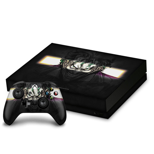 The Joker DC Comics Character Art Arkham Asylum Vinyl Sticker Skin Decal Cover for Microsoft Xbox One X Bundle