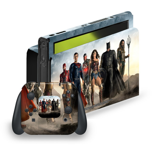 Zack Snyder's Justice League Snyder Cut Character Art Group Colored Vinyl Sticker Skin Decal Cover for Nintendo Switch OLED Bundle