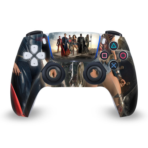 Zack Snyder's Justice League Snyder Cut Character Art Group Colored Vinyl Sticker Skin Decal Cover for Sony PS5 Sony DualSense Controller