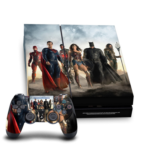 Zack Snyder's Justice League Snyder Cut Character Art Group Colored Vinyl Sticker Skin Decal Cover for Sony PS4 Console & Controller