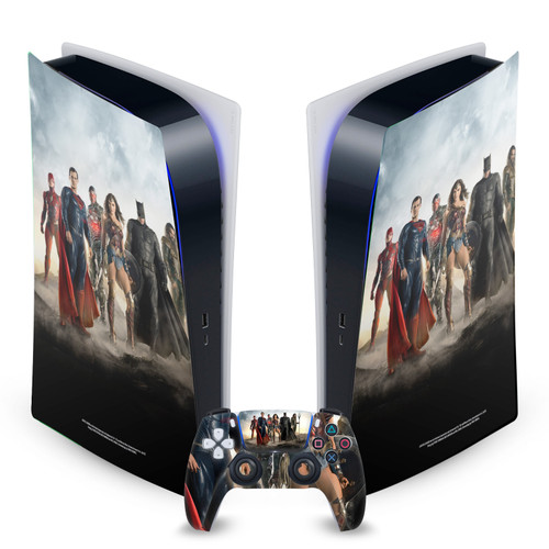 Zack Snyder's Justice League Snyder Cut Character Art Group Colored Vinyl Sticker Skin Decal Cover for Sony PS5 Digital Edition Bundle