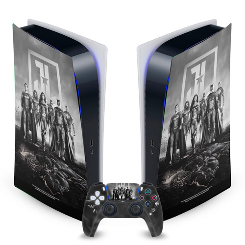 Zack Snyder's Justice League Snyder Cut Character Art Group Logo Vinyl Sticker Skin Decal Cover for Sony PS5 Digital Edition Bundle