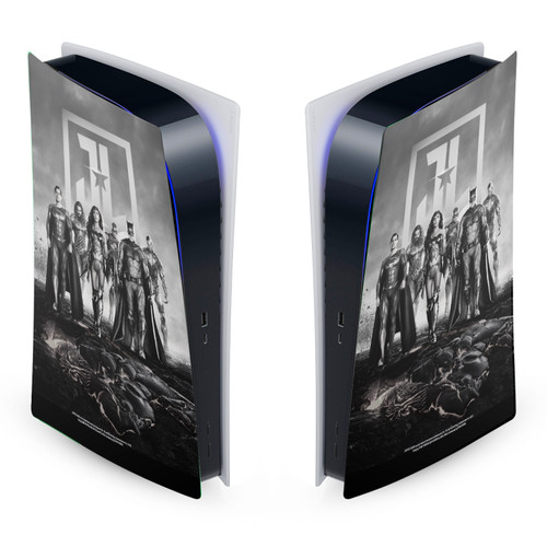 Zack Snyder's Justice League Snyder Cut Character Art Group Logo Vinyl Sticker Skin Decal Cover for Sony PS5 Digital Edition Console