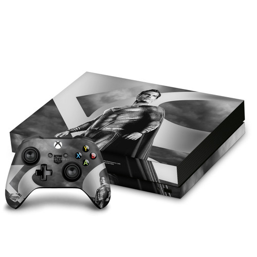 Zack Snyder's Justice League Snyder Cut Character Art Superman Vinyl Sticker Skin Decal Cover for Microsoft Xbox One X Bundle