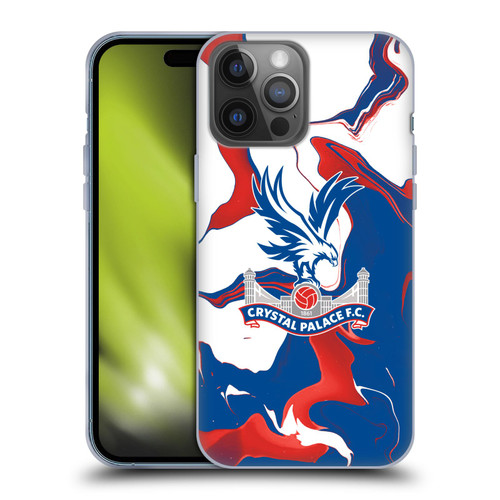 Crystal Palace FC Crest Marble Soft Gel Case for Apple iPhone 14 Pro Max