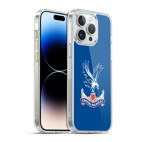 Crystal Palace FC Crest Plain Soft Gel Case for Apple iPhone 14 Pro Max & MagSafe