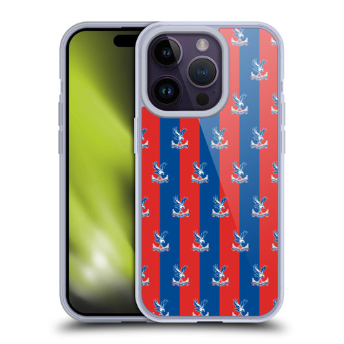 Crystal Palace FC Crest Pattern Soft Gel Case for Apple iPhone 14 Pro & MagSafe