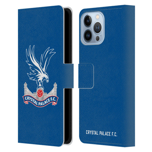 Crystal Palace FC Crest Plain Leather Book Wallet Case Cover For Apple iPhone 13 Pro Max