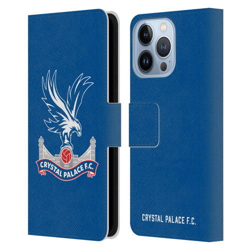 Crystal Palace FC Crest Plain Leather Book Wallet Case Cover For Apple iPhone 13 Pro