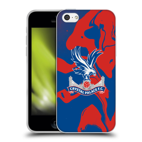 Crystal Palace FC Crest Red And Blue Marble Soft Gel Case for Apple iPhone 5c