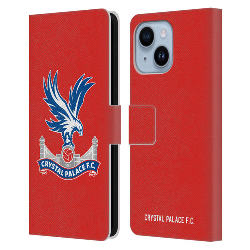 Crystal Palace FC Crest Eagle Leather Book Wallet Case Cover For Apple iPhone 14 Plus