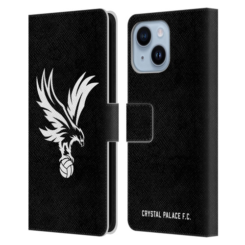 Crystal Palace FC Crest Eagle Grey Leather Book Wallet Case Cover For Apple iPhone 14 Plus