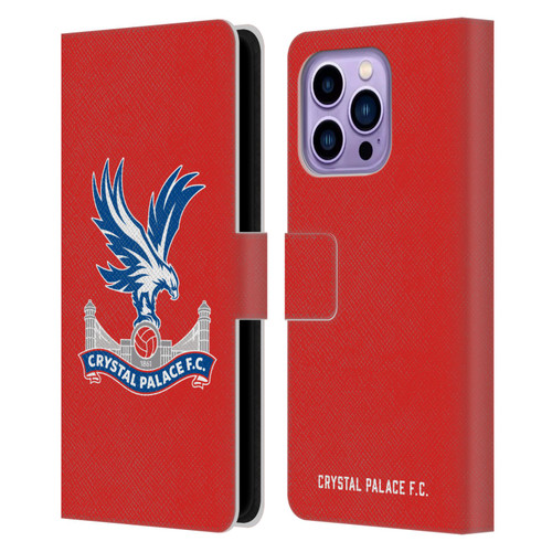 Crystal Palace FC Crest Eagle Leather Book Wallet Case Cover For Apple iPhone 14 Pro Max