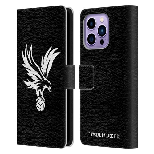 Crystal Palace FC Crest Eagle Grey Leather Book Wallet Case Cover For Apple iPhone 14 Pro Max