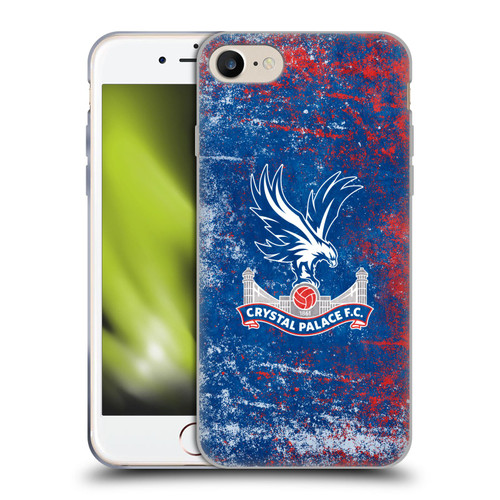 Crystal Palace FC Crest Distressed Soft Gel Case for Apple iPhone 7 / 8 / SE 2020 & 2022