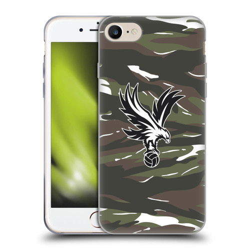 Crystal Palace FC Crest Woodland Camouflage Soft Gel Case for Apple iPhone 7 / 8 / SE 2020 & 2022