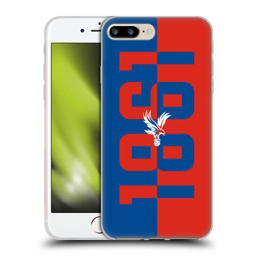 Crystal Palace FC Crest 1861 Soft Gel Case for Apple iPhone 7 Plus / iPhone 8 Plus