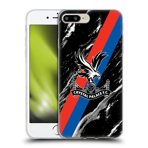 Crystal Palace FC Crest Black Marble Soft Gel Case for Apple iPhone 7 Plus / iPhone 8 Plus