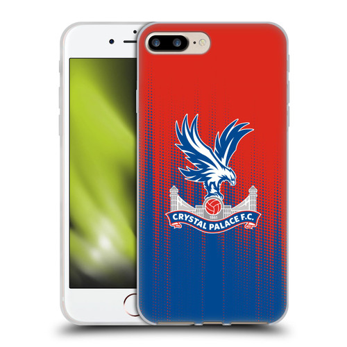 Crystal Palace FC Crest Halftone Soft Gel Case for Apple iPhone 7 Plus / iPhone 8 Plus
