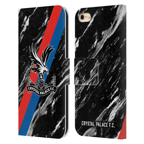 Crystal Palace FC Crest Black Marble Leather Book Wallet Case Cover For Apple iPhone 6 / iPhone 6s