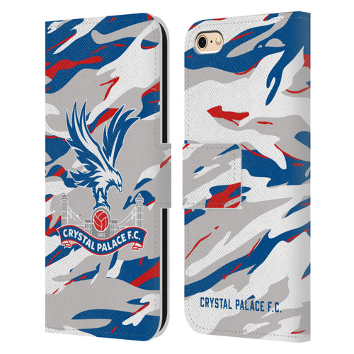 Crystal Palace FC Crest Camouflage Leather Book Wallet Case Cover For Apple iPhone 6 / iPhone 6s