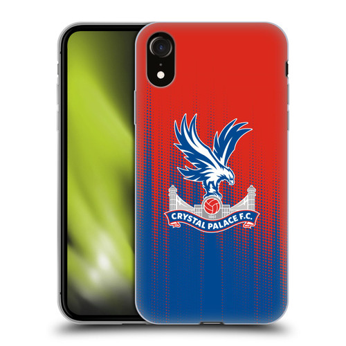 Crystal Palace FC Crest Halftone Soft Gel Case for Apple iPhone XR