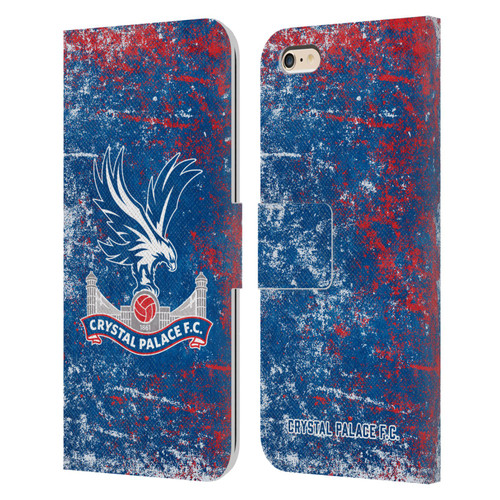 Crystal Palace FC Crest Distressed Leather Book Wallet Case Cover For Apple iPhone 6 Plus / iPhone 6s Plus