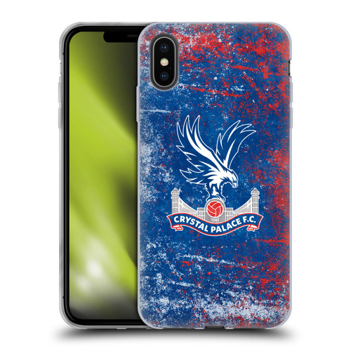 Crystal Palace FC Crest Distressed Soft Gel Case for Apple iPhone XS Max