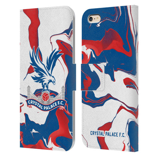 Crystal Palace FC Crest Marble Leather Book Wallet Case Cover For Apple iPhone 6 Plus / iPhone 6s Plus